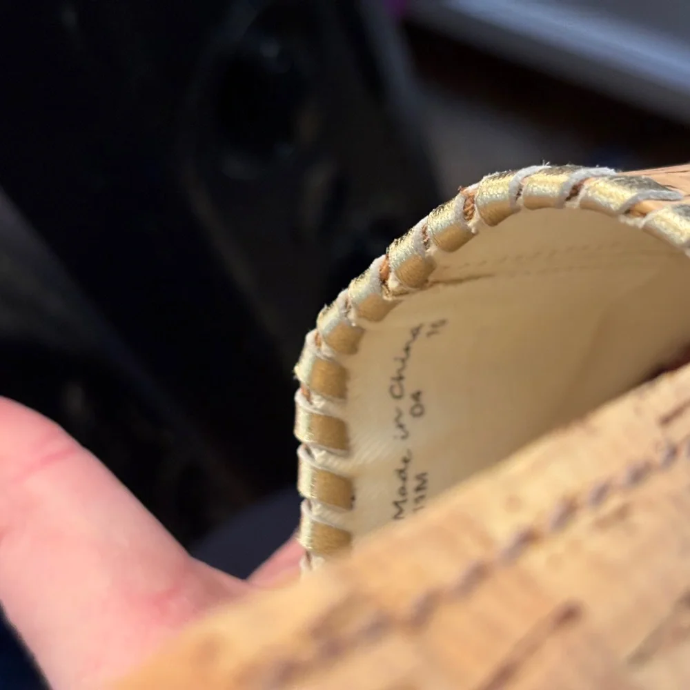 Jack Rogers Cork Espadrilles with Gold Accents Women’s Sz 11M Beach Vacation - Picture 6 of 6